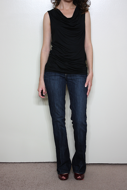 Review Banana Republic Shirred Top (PXXS) and Textured Jacket (P00